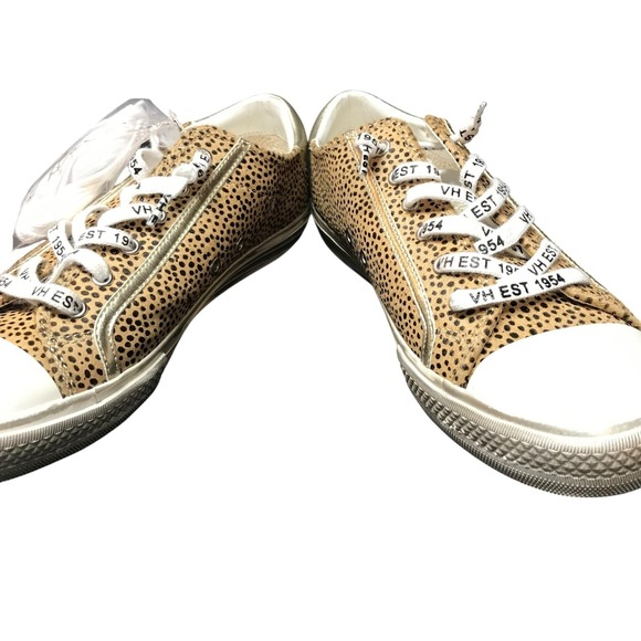 Vintage Havana alive Leopard Star Sneakers Gold Metallic Accent size 11 - Picture 14 of 14